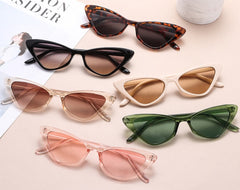 Unisex Vintage Cat Eye 'Summer Desert ' Plastic Sunglasses