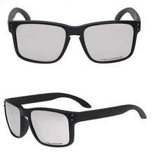 Men's Polarized Square 'Trevor Sign' Plastic Sunglasses