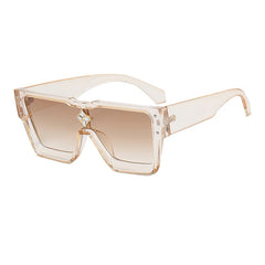 Women's Square 'Shanaia Twain' Plastic Sunglasses