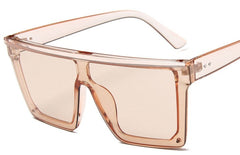 Women's Oversized Square 'Medusa' Plastic Sunglasses