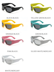 Women's Oversized Cycling 'Neve Sports' Plastic Sunglasses