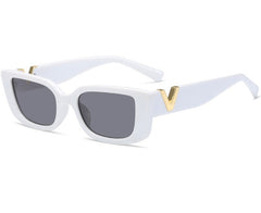 Women's Rectangular 'Metro' Plastic Sunglasses