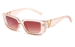 Women's Small Rectangle 'Shawn Shine' Plastic Sunglasses