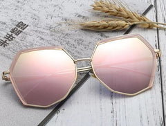 Unisex Polygon 'Koch' Metal Sunglasses