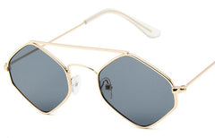 Women's Small Oval 'Alynx' Metal Sunglasses