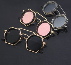 Unisex Round Steampunk ' Magic Spells' Plastic Sunglasses