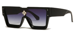 Women's Oversized Square 'Vanilla Eye Glass' Plastic Sunglasses