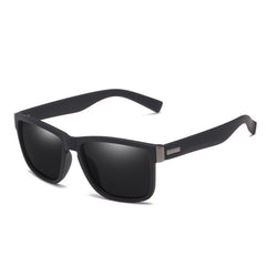 Men's Polarized 'Dark Glasses' Vintage Square Sunglasses