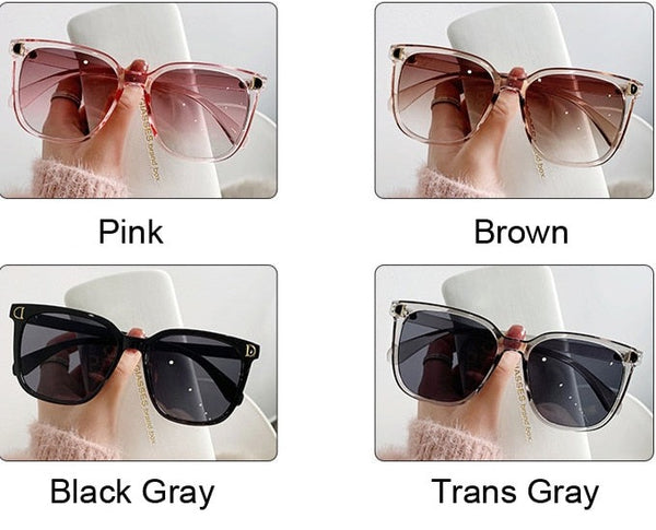 Women's Oversized Square 'Arga' Plastic  Sunglasses