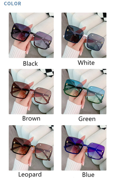 Women's Rectangle 'Jessy' Plastic  Sunglasses