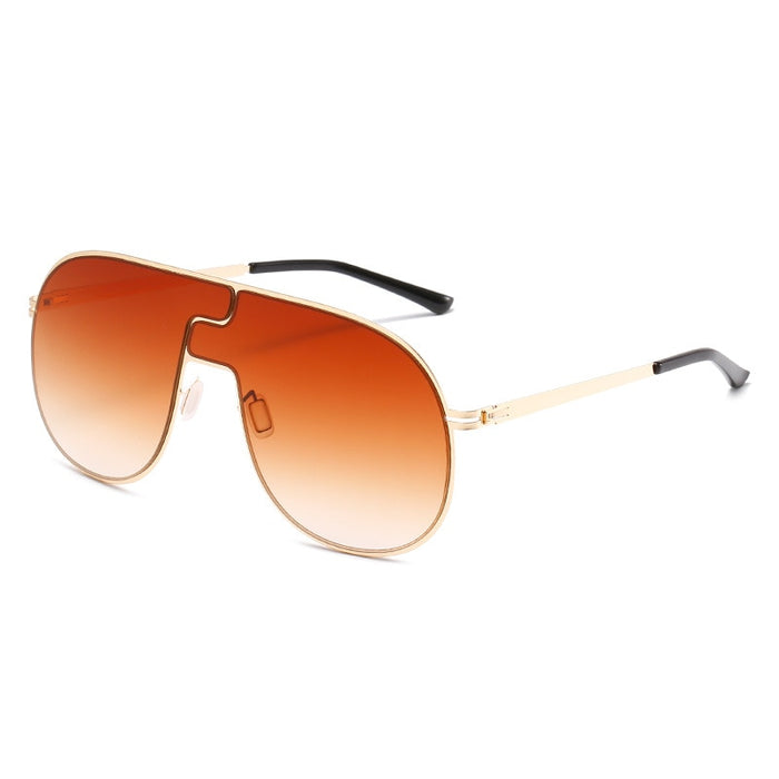 Women's Oval 'Beach Boys' Alloy Sunglasses