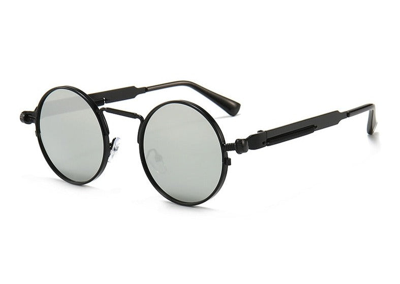 Men's Vintage Round 'Baron Von' Metal Sunglasses