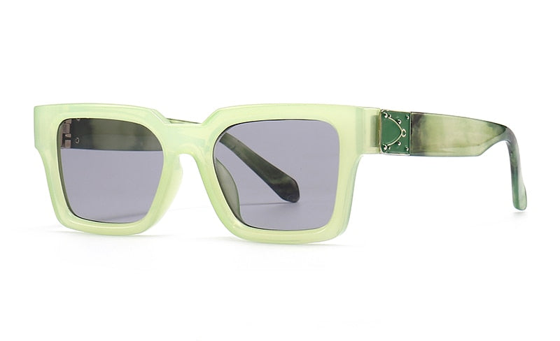 Men's Square 'Glare Sky' Plastic Sunglasses