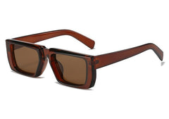 Men's Rectangular 'The Hammer Man' Plastic Sunglasses