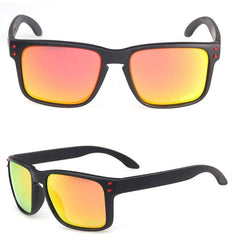 Men's Polarized Square 'Trevor Sign' Plastic Sunglasses