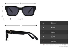 Men's Square 'Glare Sky' Plastic Sunglasses