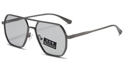 Men's Polygonal 'Fire Bred' Metal Sunglasses