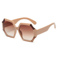 Women's Oversize 'Princess Heart' Plastic Sunglasses