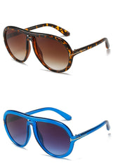 Women's Oversized Pilot 'Lady V' Plastic Sunglasses