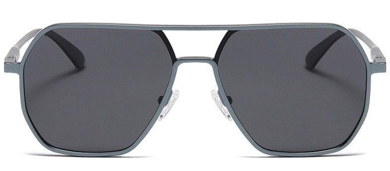 Men's Polygonal 'Fire Bred' Metal Sunglasses