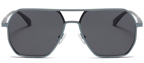 Men's Polygonal 'Fire Bred' Metal Sunglasses