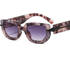 Women's Fashion Square 'Trendy Camo' Plastic Sunglasses