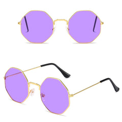 Women's  Octagonal 'Shammel' Metal Sunglasses