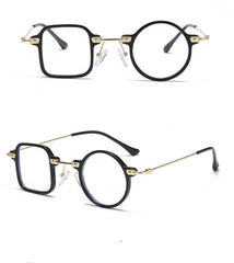 Men's Square Round 'Break Circle ' Metal Sunglasses