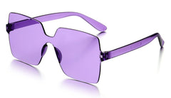 Women's Oversized Square 'Chasm ' Plastic Sunglasses