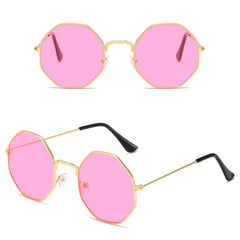 Women's  Octagonal 'Shammel' Metal Sunglasses