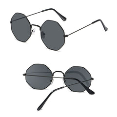 Women's  Octagonal 'Shammel' Metal Sunglasses