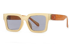 Men's Square 'Glare Sky' Plastic Sunglasses