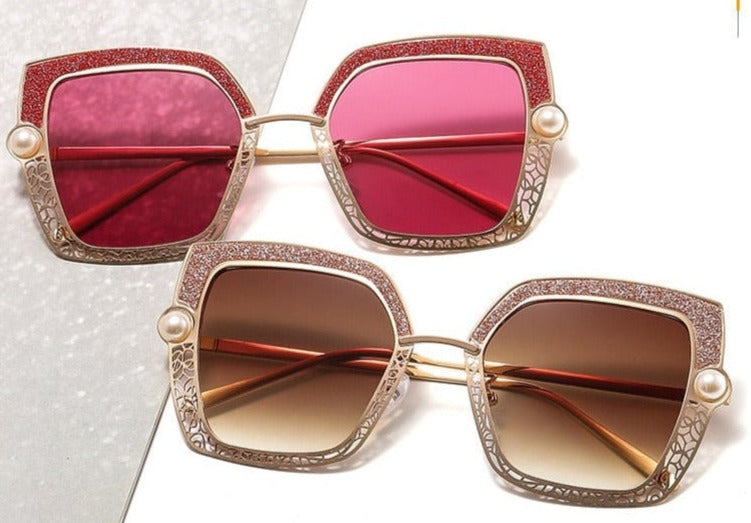 Women's Vintage Luxury Pearl 'Radikle' Sunglasses