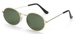 Women's Oval 'Brute' Metal Sunglasses