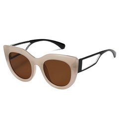 Unisex Vintage Cat Eye 'Cool Avocado' Plastic Sunglasses