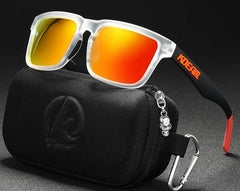 Men's Polarized Square 'Grinch Eye Wear' Plastic Sunglasses