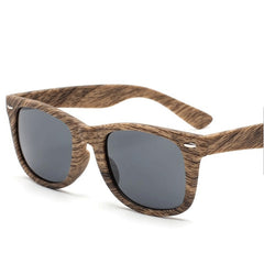 Men's Retro Square 'Rise and Shine' Wooden Bamboo Sunglasses