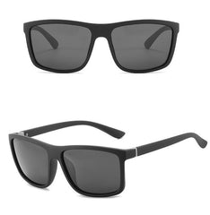 Men's Polarized 'Dark Glasses' Vintage Square Sunglasses