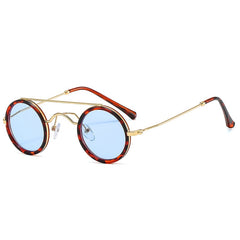 Unisex Vintage Round 'Imperial Circle' Metal Sunglasses