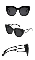 Unisex Vintage Cat Eye 'Cool Avocado' Plastic Sunglasses