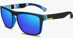 Unisex Square Polarized 'Raven' Plastic Sunglasses