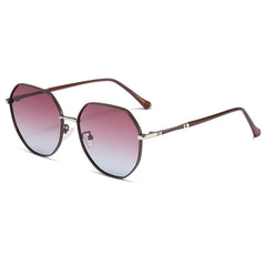 Women's Polarized 'Terror' Hexagonal Sunglasses