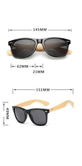 Men's Retro Square 'Summer' Wooden Sunglasses