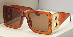 Women's Oversized Square 'Banshee'  Plastic Sunglasses