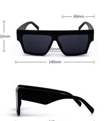 Women's Oversized Square 'Maxcoline' Plastic Sunglasses