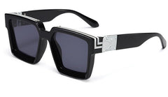 Women's Square 'Clarity Spot' Plastic Sunglasses