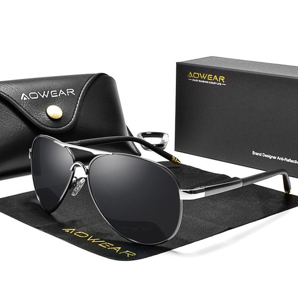 Men's Aviation 'Dispencer' Polarized Sunglasses