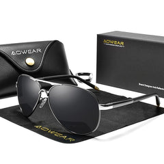 Men's Aviator 'Dash' Alloy Sunglasses