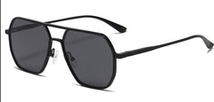 Men's Polygonal 'Fire Bred' Metal Sunglasses