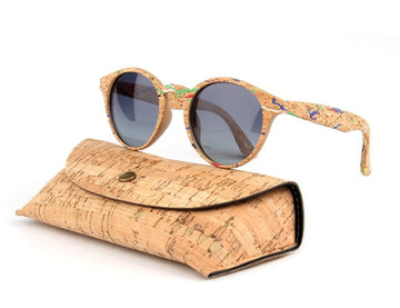 Women's Polarized Oval 'Burrgon' Wooden Sunglasses